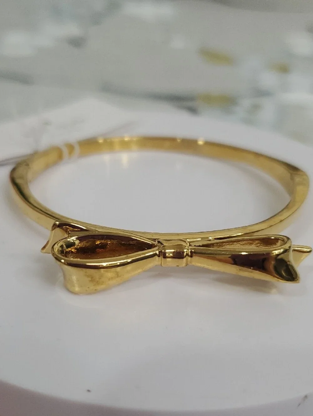 NWT Kate Spade New York Love Notes Bow Bangle Bracelet.💛 - Picture 3 of 9